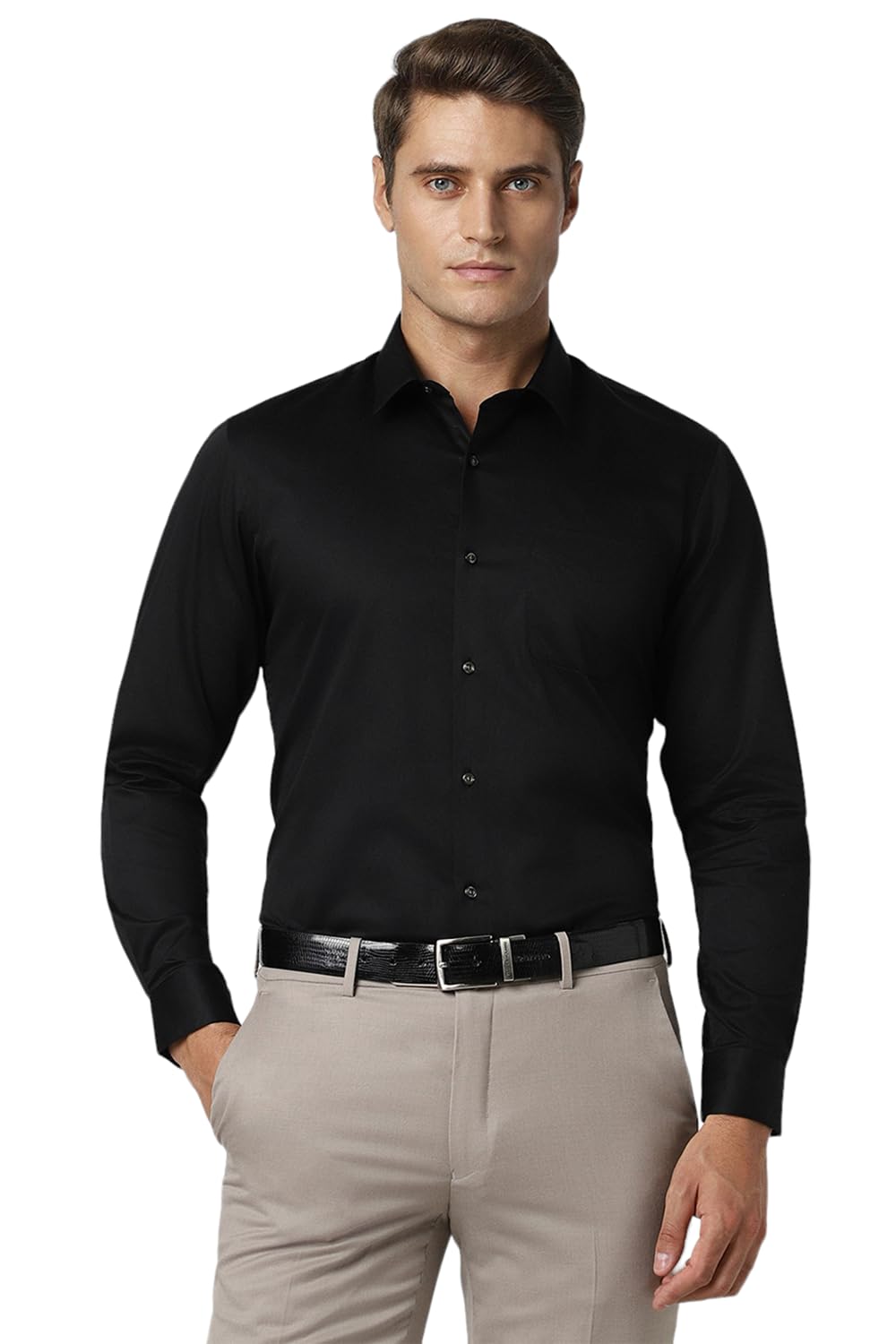 Peter England Men’s Solid Regular Fit Shirt Peter England Men’s Solid Regular Fit Shirt