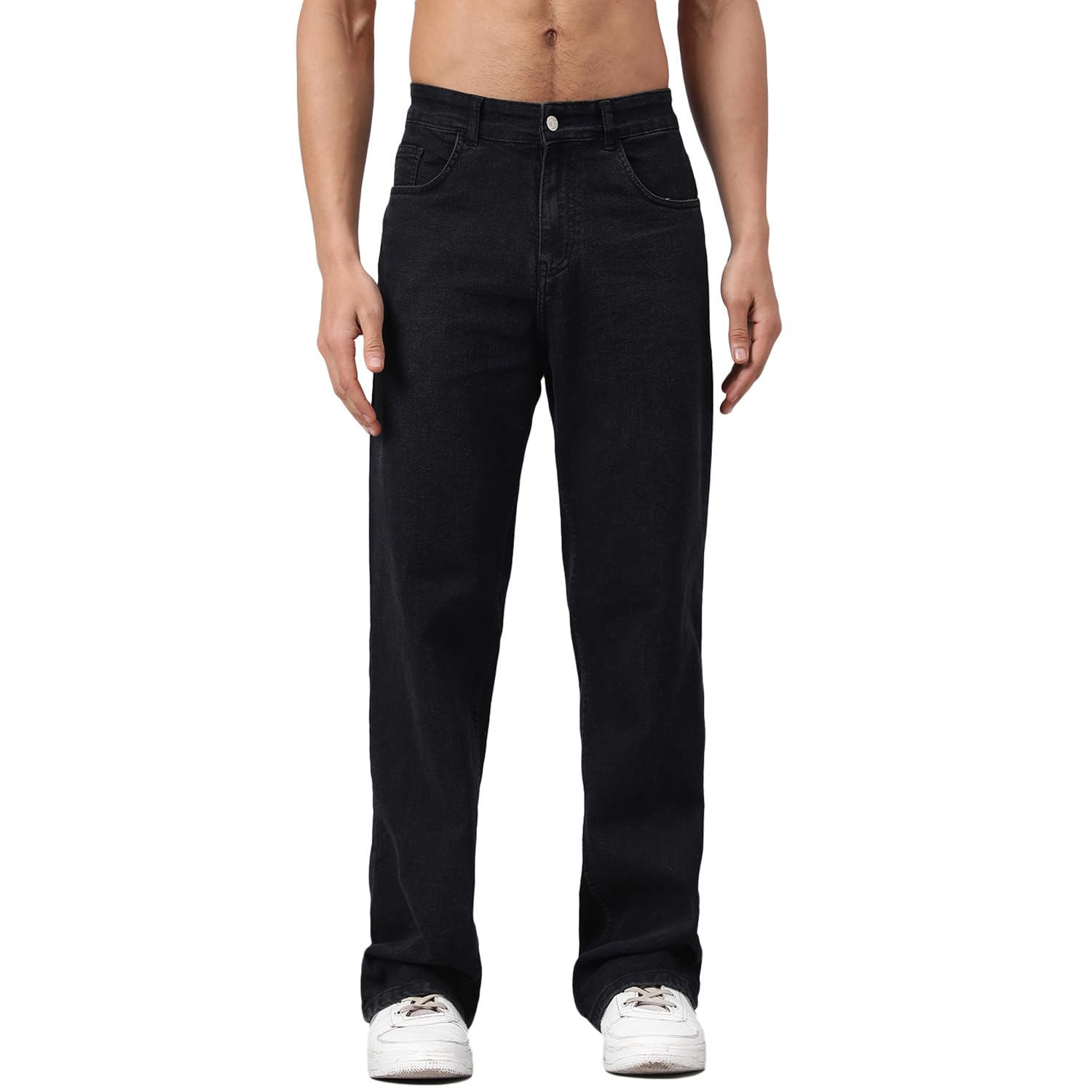 KOTTY Men’s Two-Tone Patchwork Jeans for Men | Unique Streetwear | Bold & Trendy Look