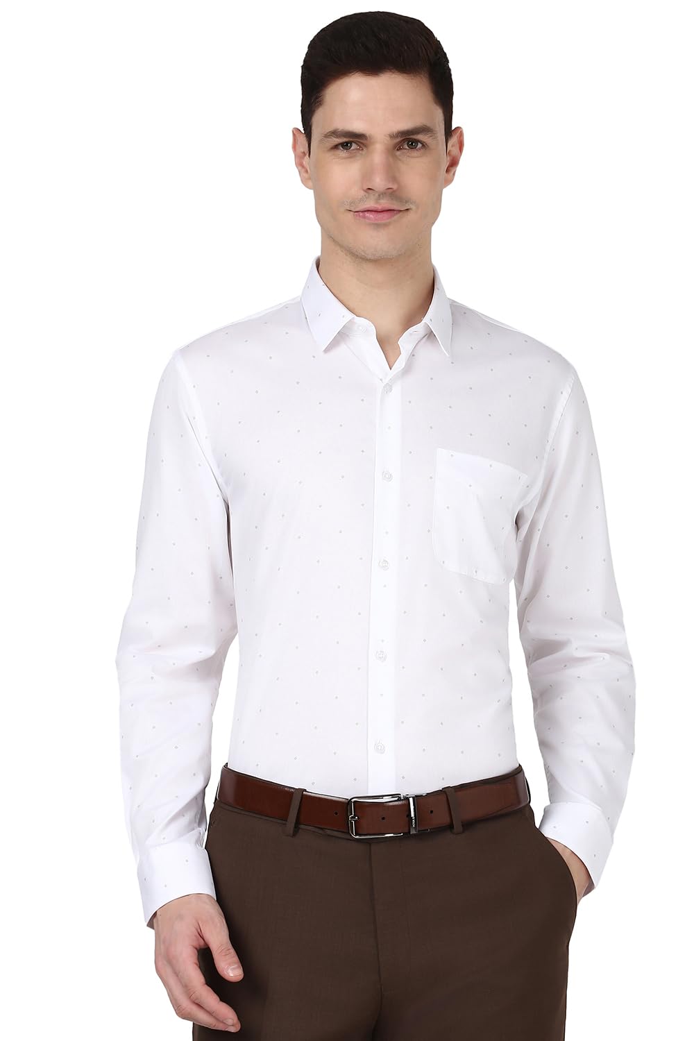 Peter England Men’s Solid Slim Fit Shirt