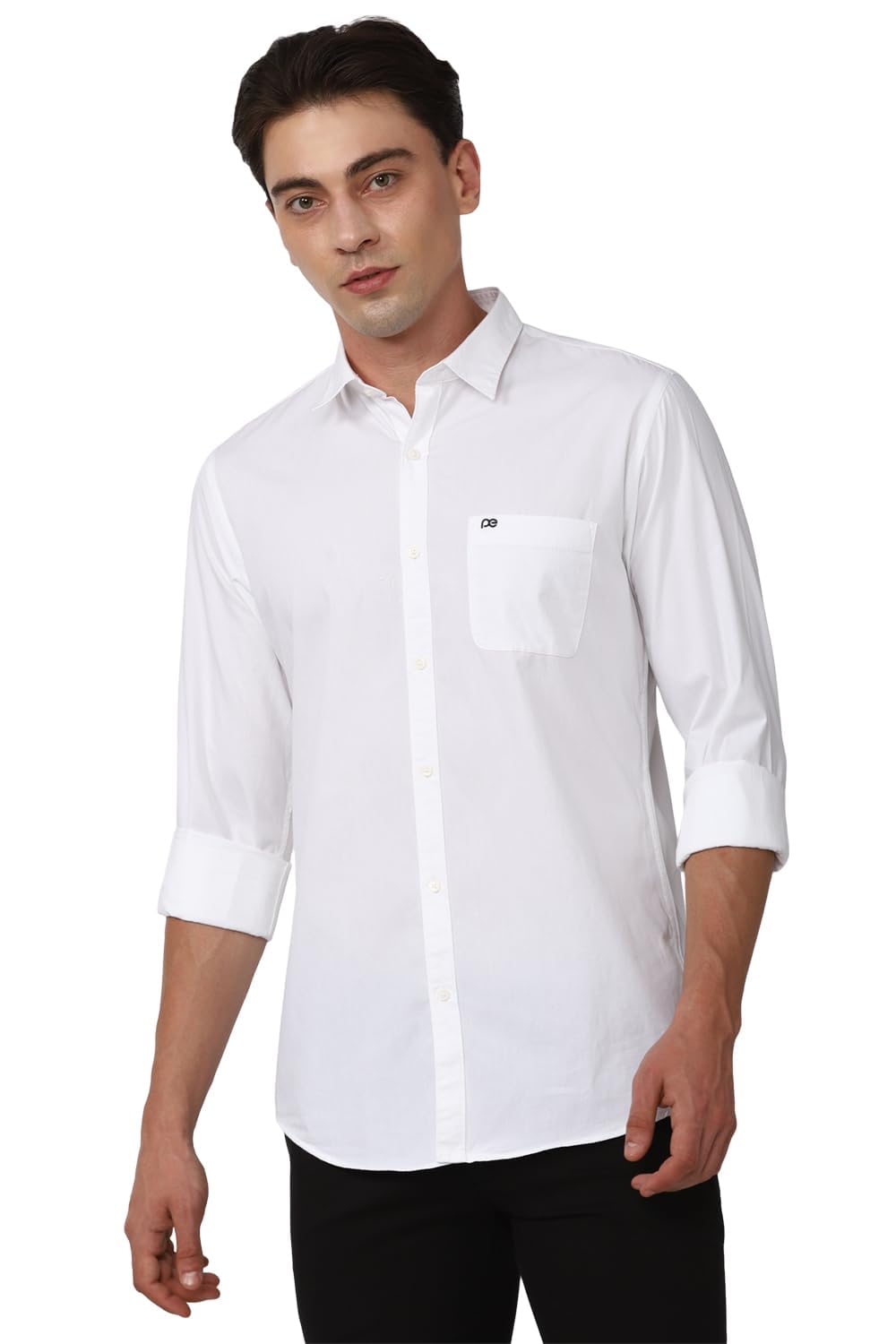 Peter England Men’s Solid Slim Fit Shirt Peter England Men’s Solid Slim Fit Shirt
