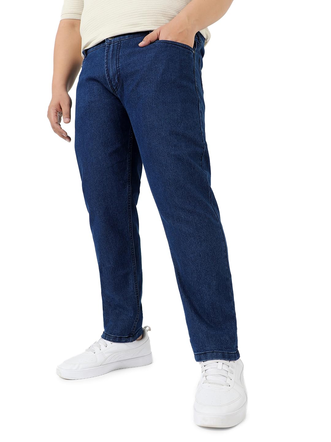 Urbano Plus Men’s Regular Fit Mid Rise Jeans