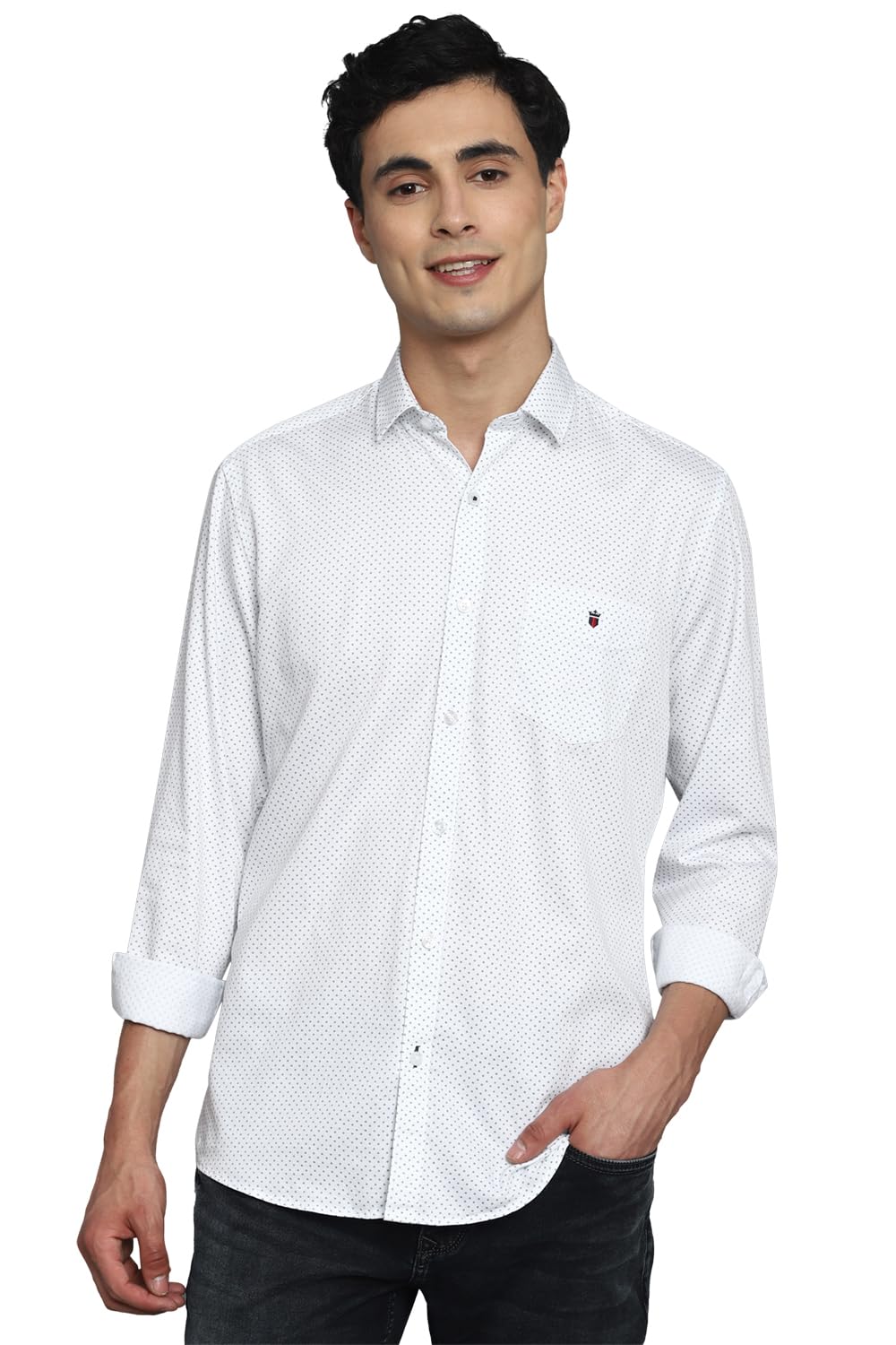 Louis Philippe Men’s Cotton Slim Fit Shirt