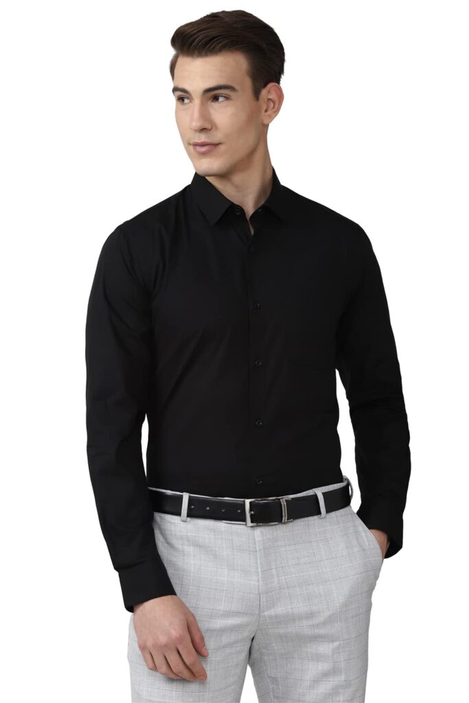 Peter England Men’s Solid Slim Fit Shirt