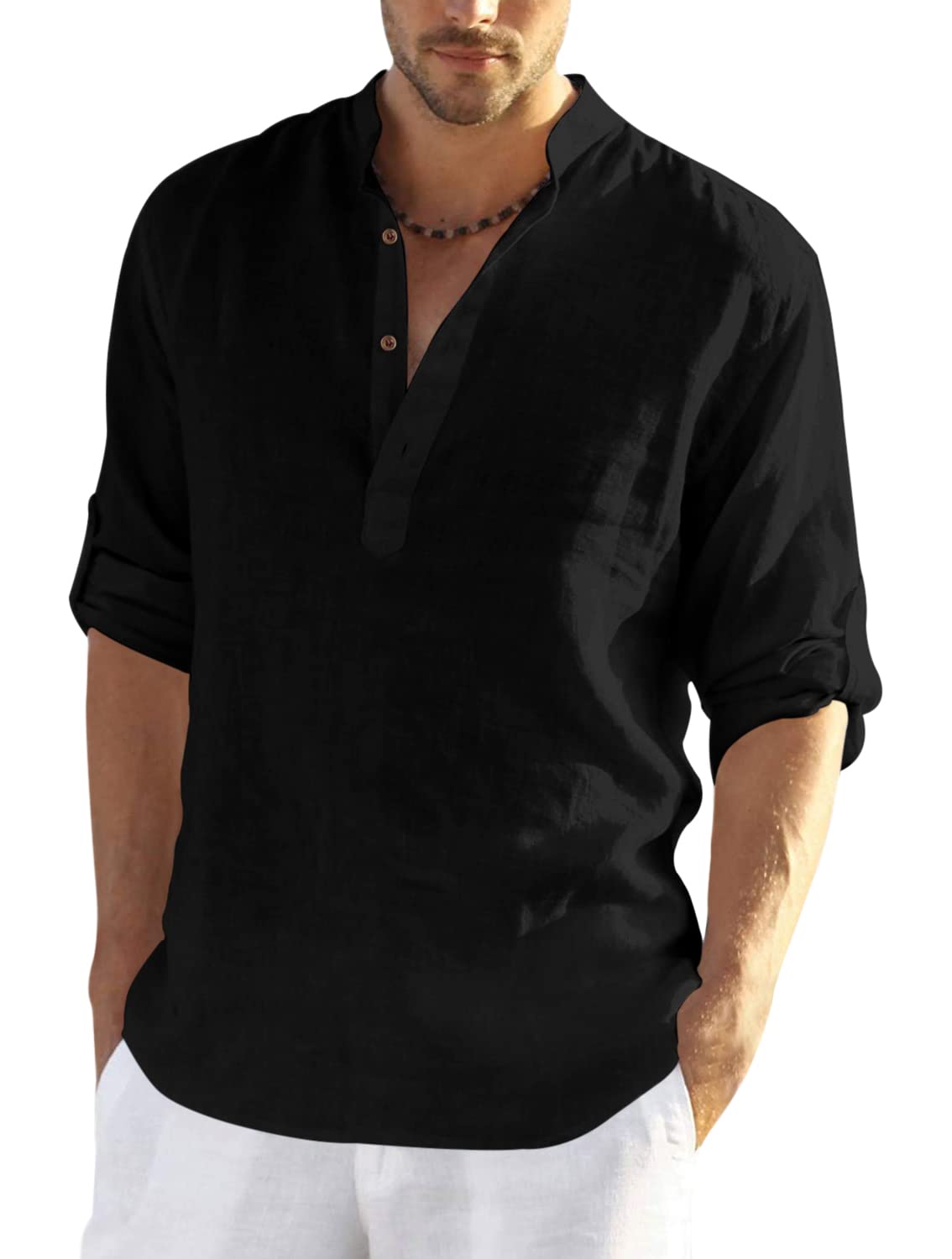 Zombom Men’s Cotton Blend Full Sleeve Straight Kurta Designed for Elegant Ethnic Wear, Daily Comfort, or Festive Gatherings