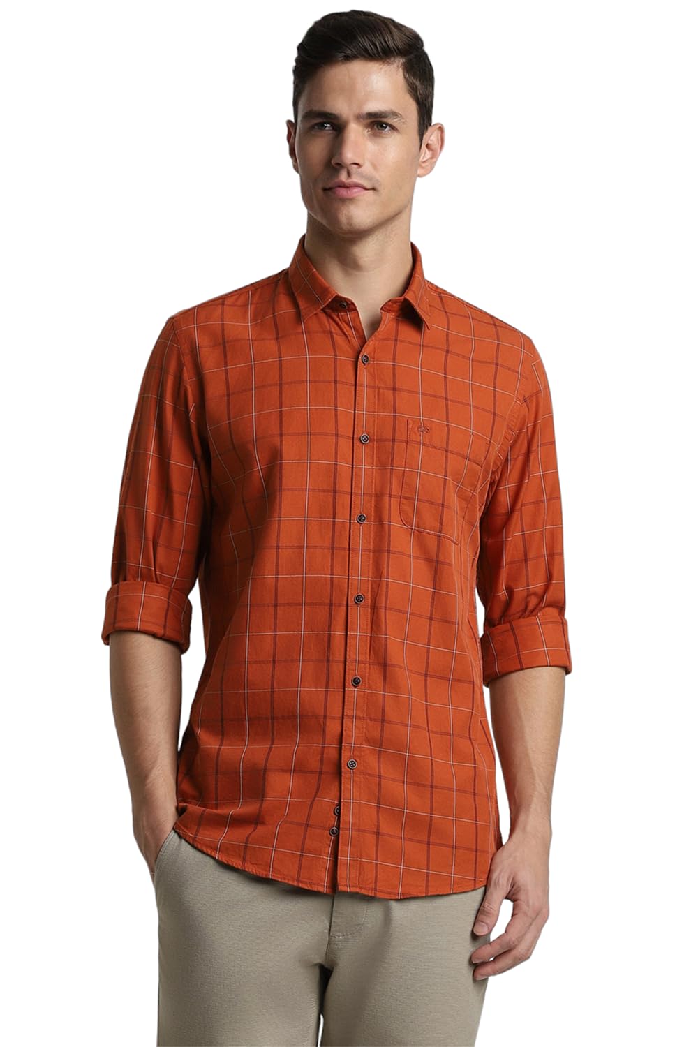Peter England Men’s Solid Slim Fit Shirt