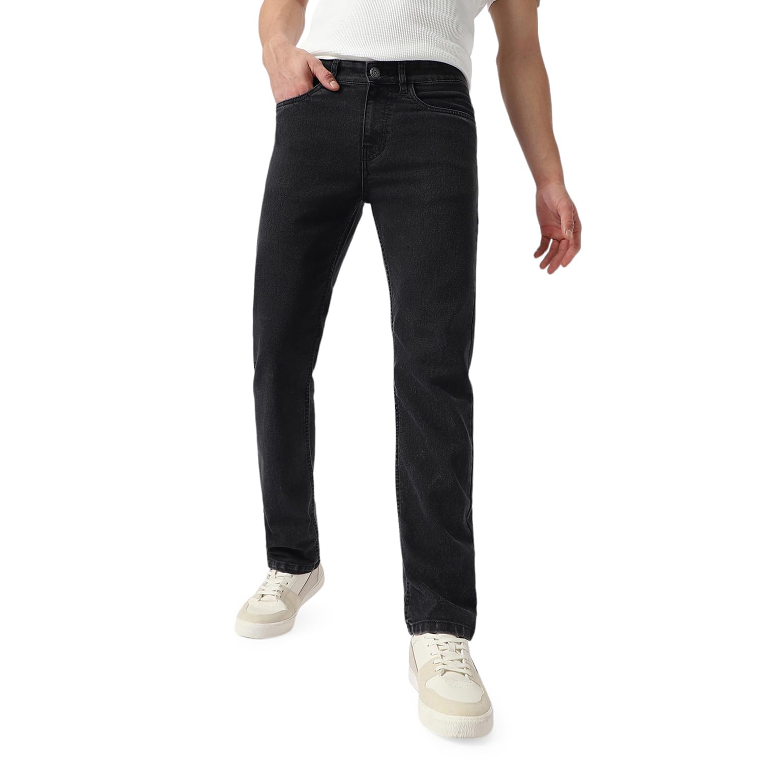 Urbano Fashion Men’s Regular Fit Washed Jeans Stretchable