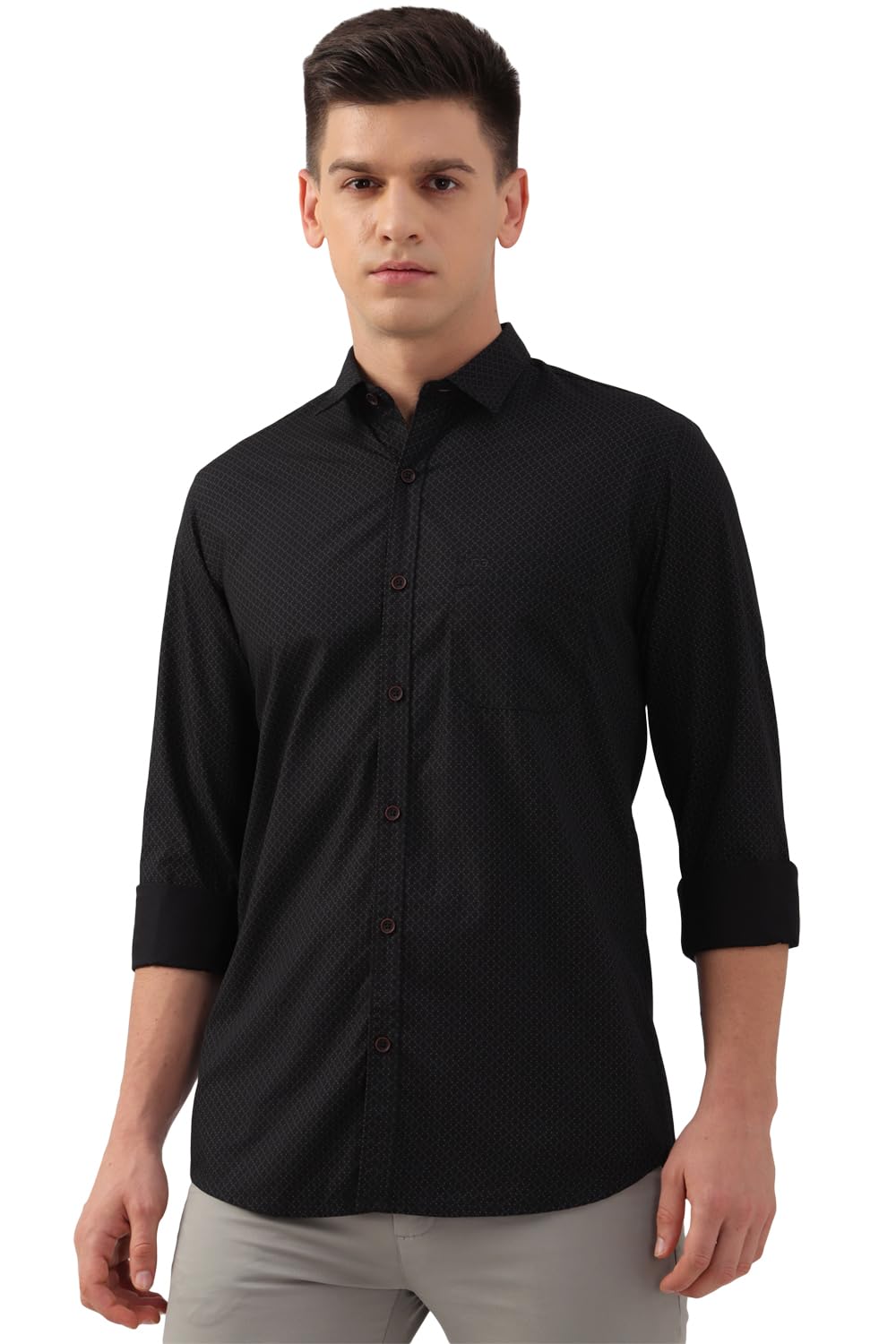 Peter England Men’s Printed Slim Fit Shirt