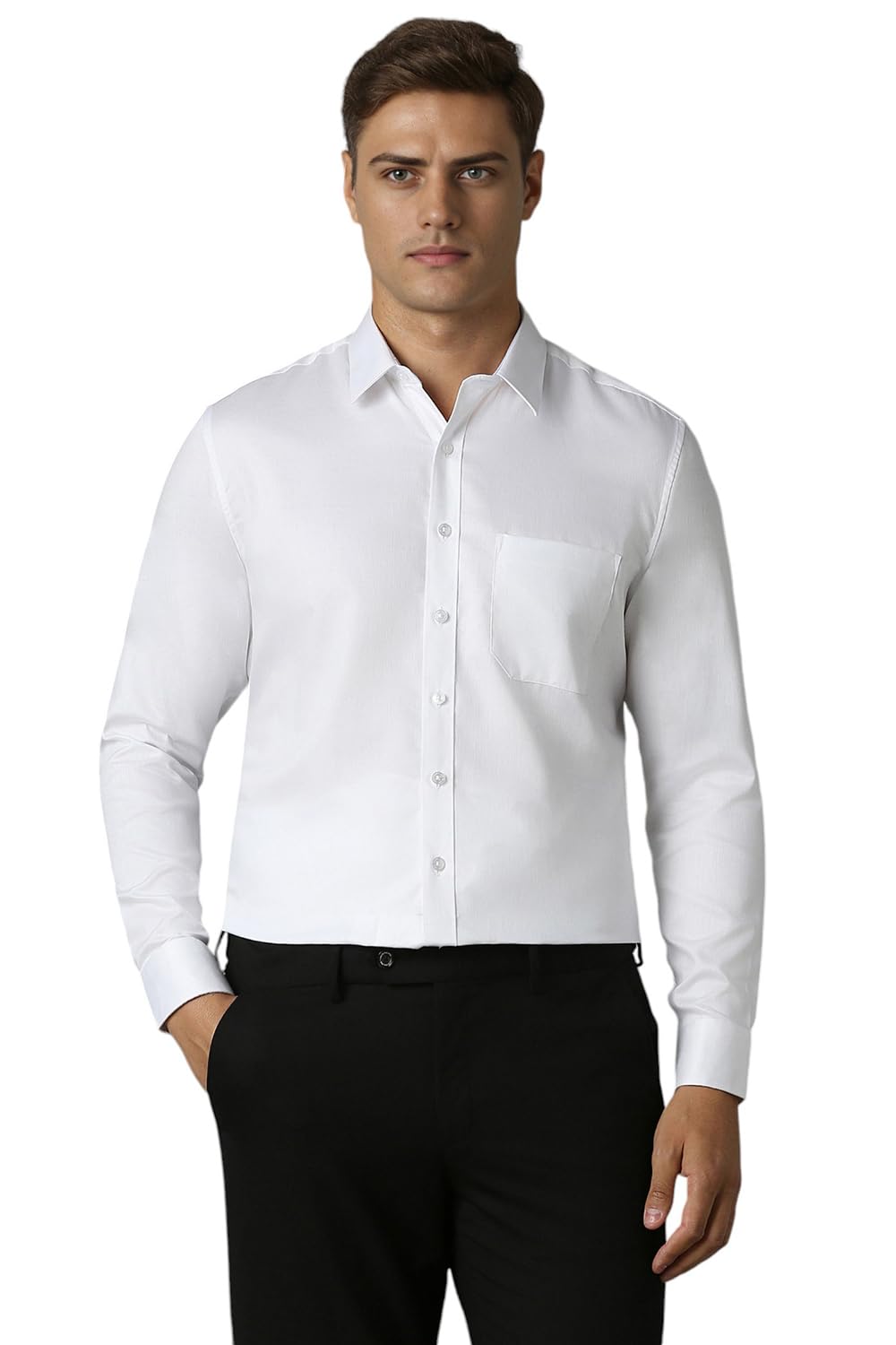 Louis Philippe Men’s Cotton Slim Fit Shirt