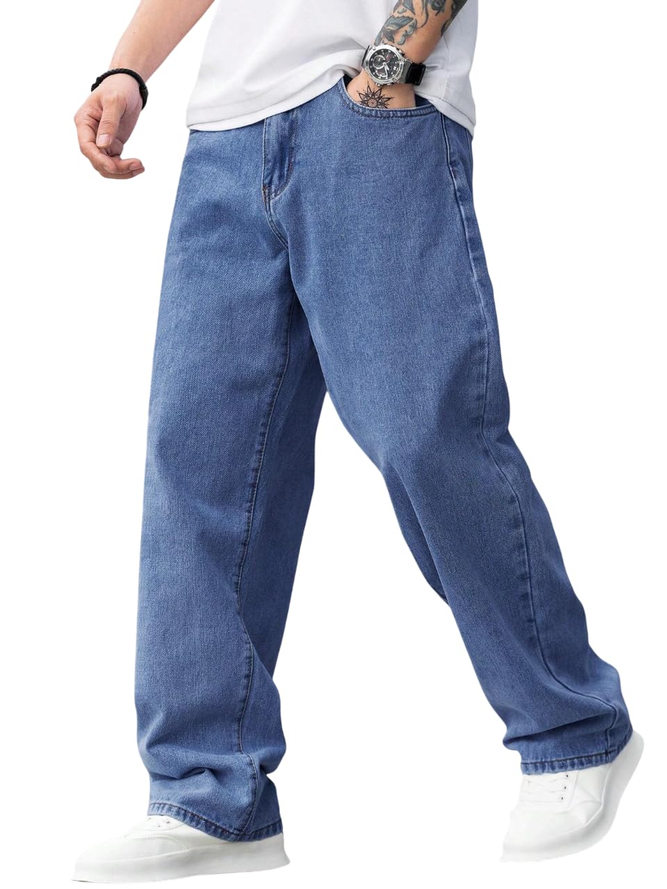TAGAS Jeans for Men| Baggy Fit Cotton Pant for Mens || Relaxed FIT Denim Jeans|