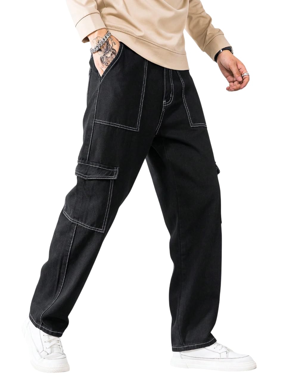 JVX Jeans for Men || Men Jeans || Reguler Fit DenimJeans || CargoJeans (NJJ-03)