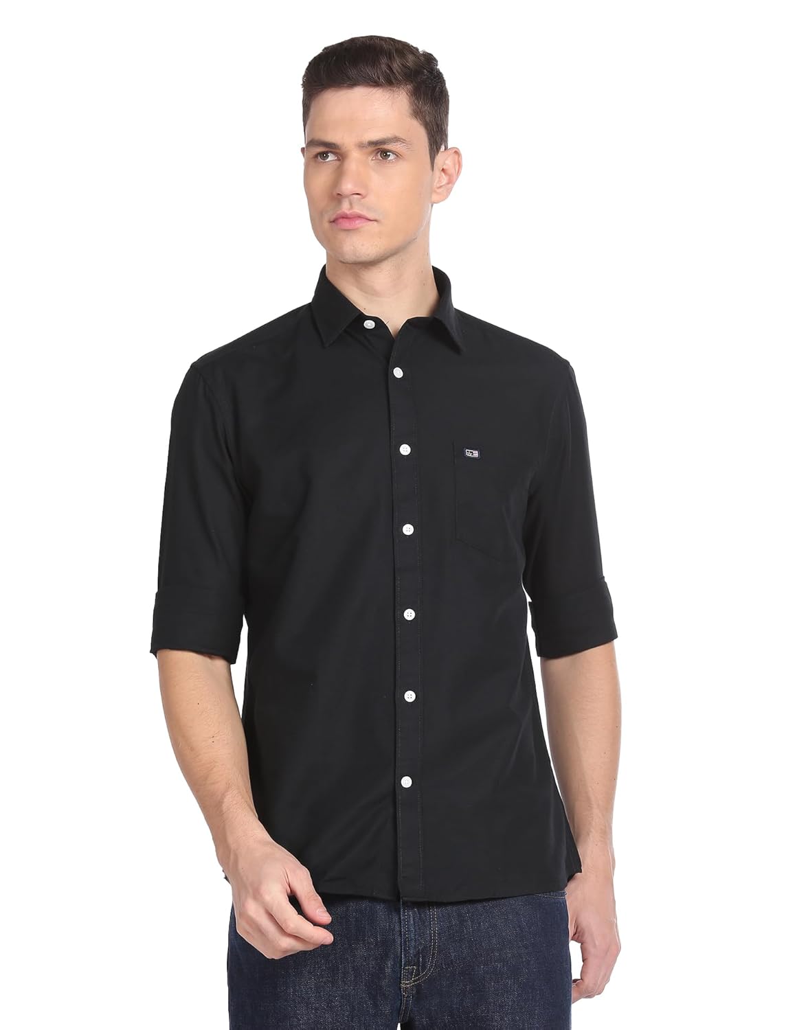 Arrow Men’s 100% Cotton Slim Fit Shirt Arrow Men’s 100% Cotton Slim Fit Shirt