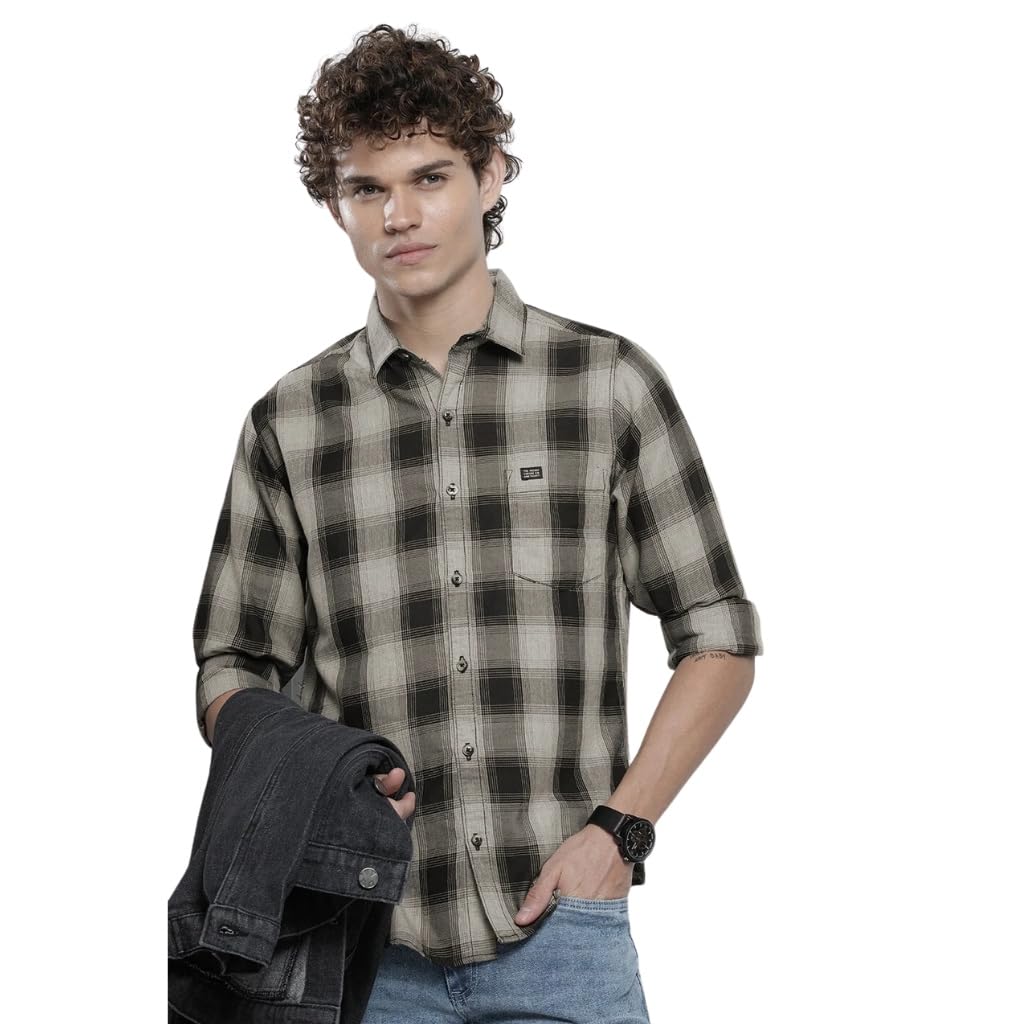 The Indian Garage Co Men’s Cotton Slim Fit Shirt