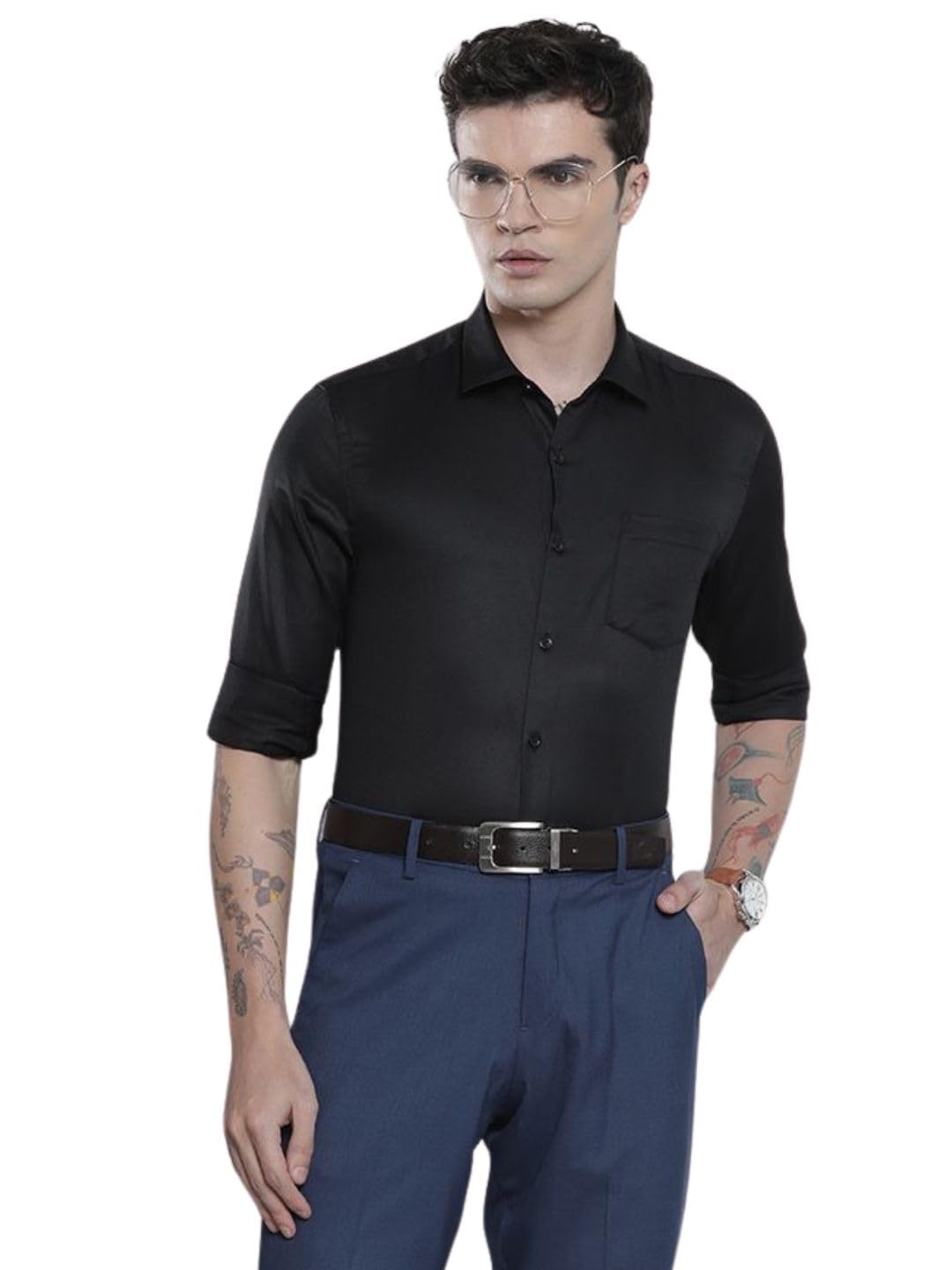 The Indian Garage Co Men’s Cotton Slim Fit Shirt