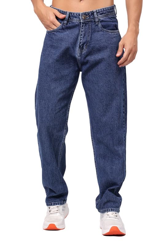 London Hills Men’s Relaxed Fit Mid Rise Jeans