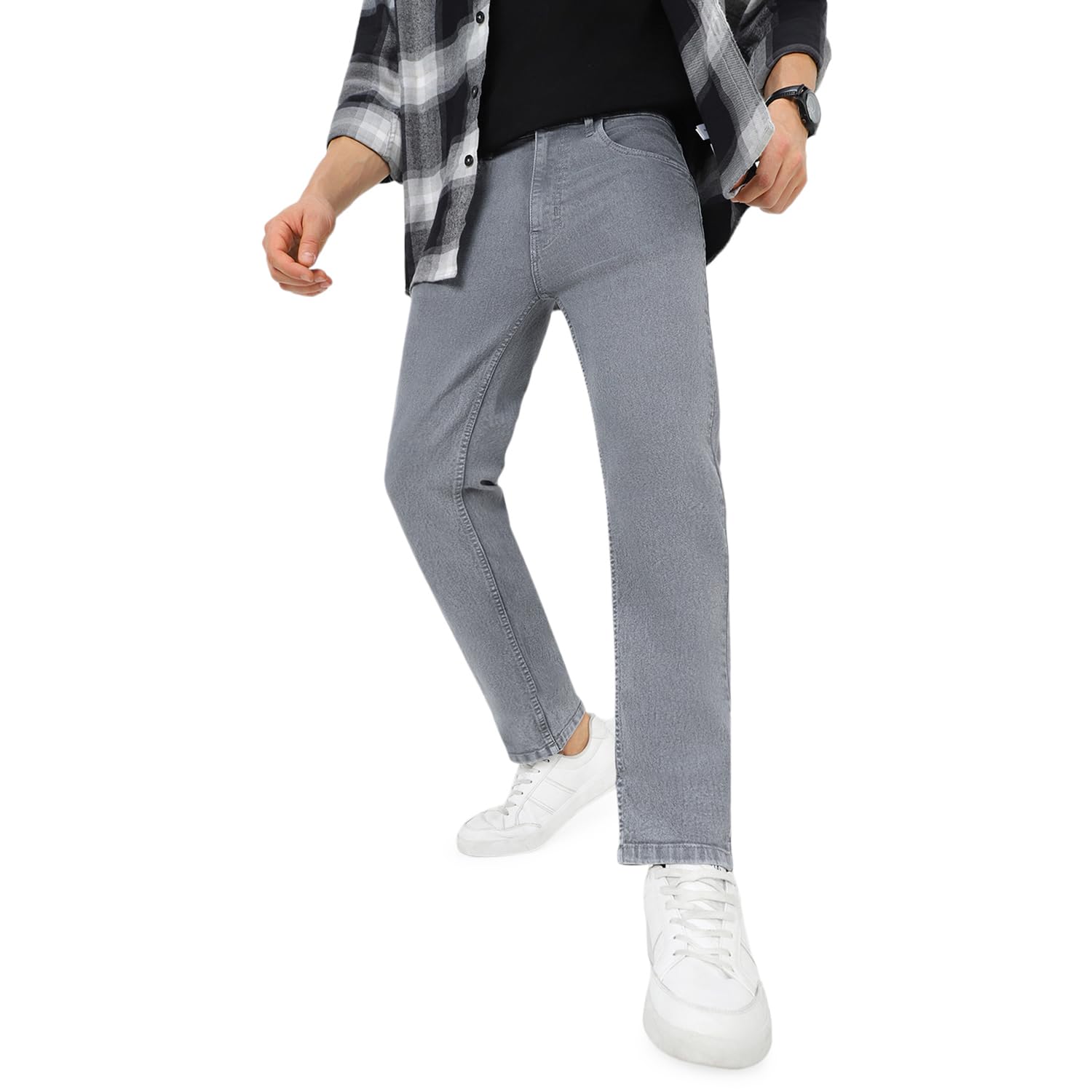 Urbano Fashion Men’s Regular Fit Washed Jeans Stretchable