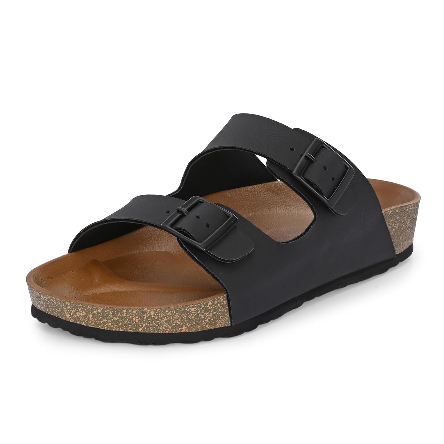 Centrino Men’s Cushion Sliders/Slippers | PU Padding on the Footbed | Bounce Back Technology | Comfortable & LightWeight | Waterproof & Everyday Flip Flops for Gents (7313)