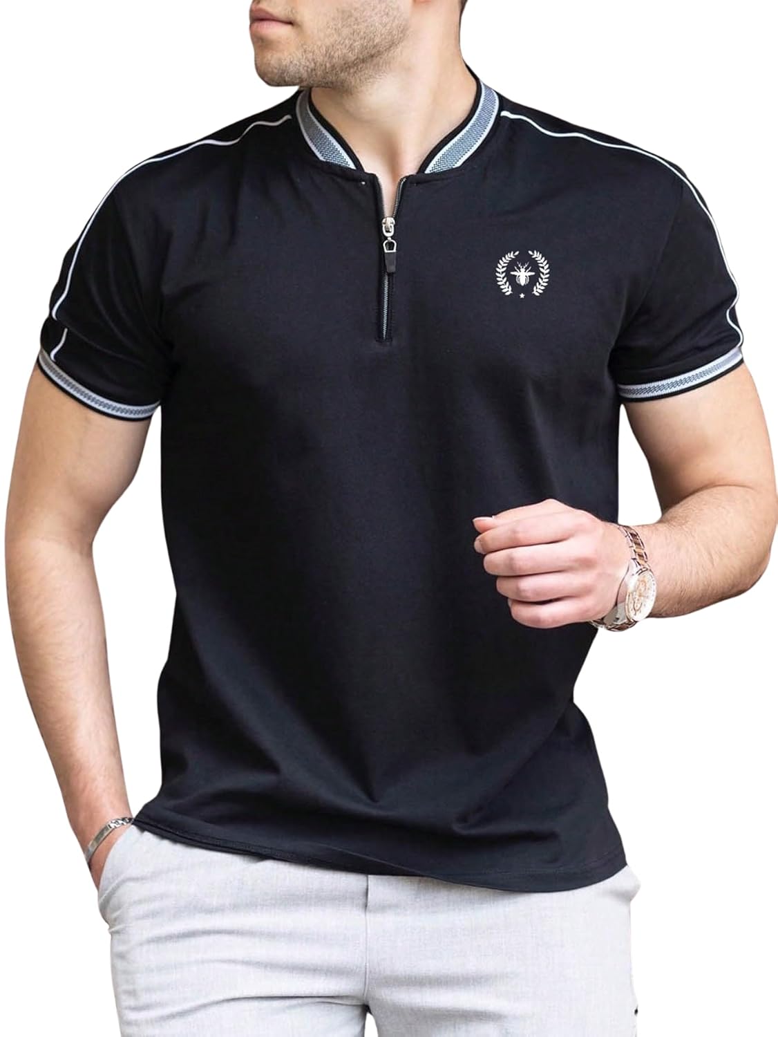 Lymio Men Regular Fit T-Shirt || T-Shirt for Men || Polo T Shirt || T-Shirt (Polo-30-33)