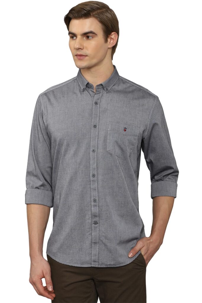 Louis Philippe Men’s Cotton Slim Fit Shirt