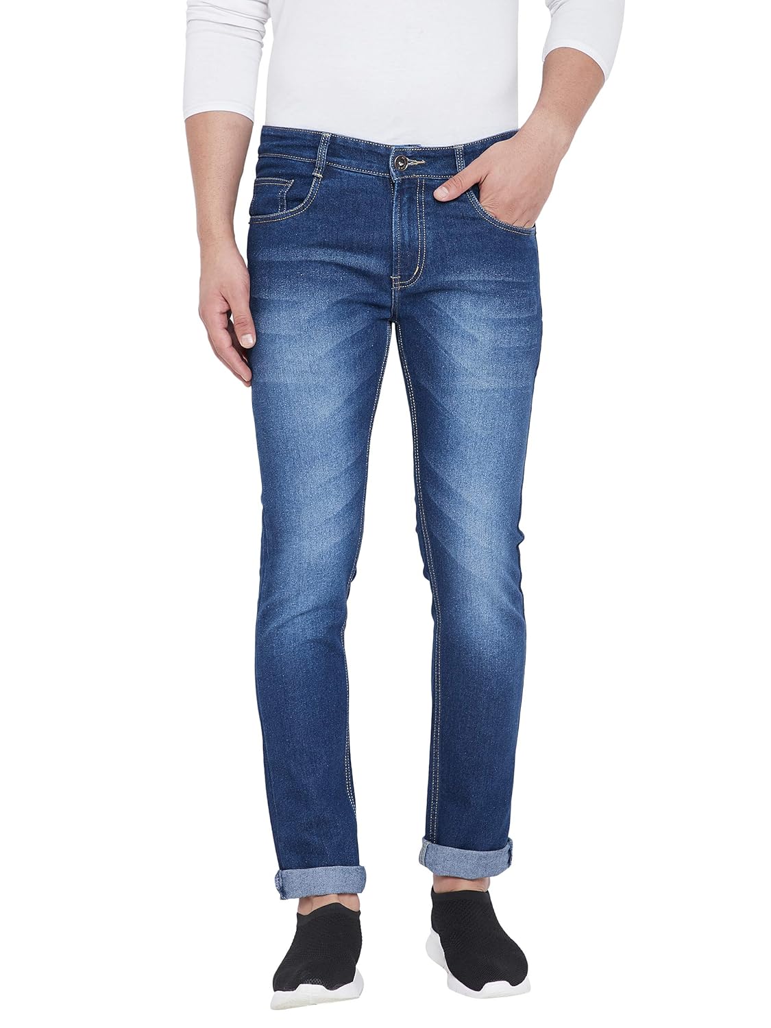 Ben Martin Men’s Slim Fit Mid Rise Jeans