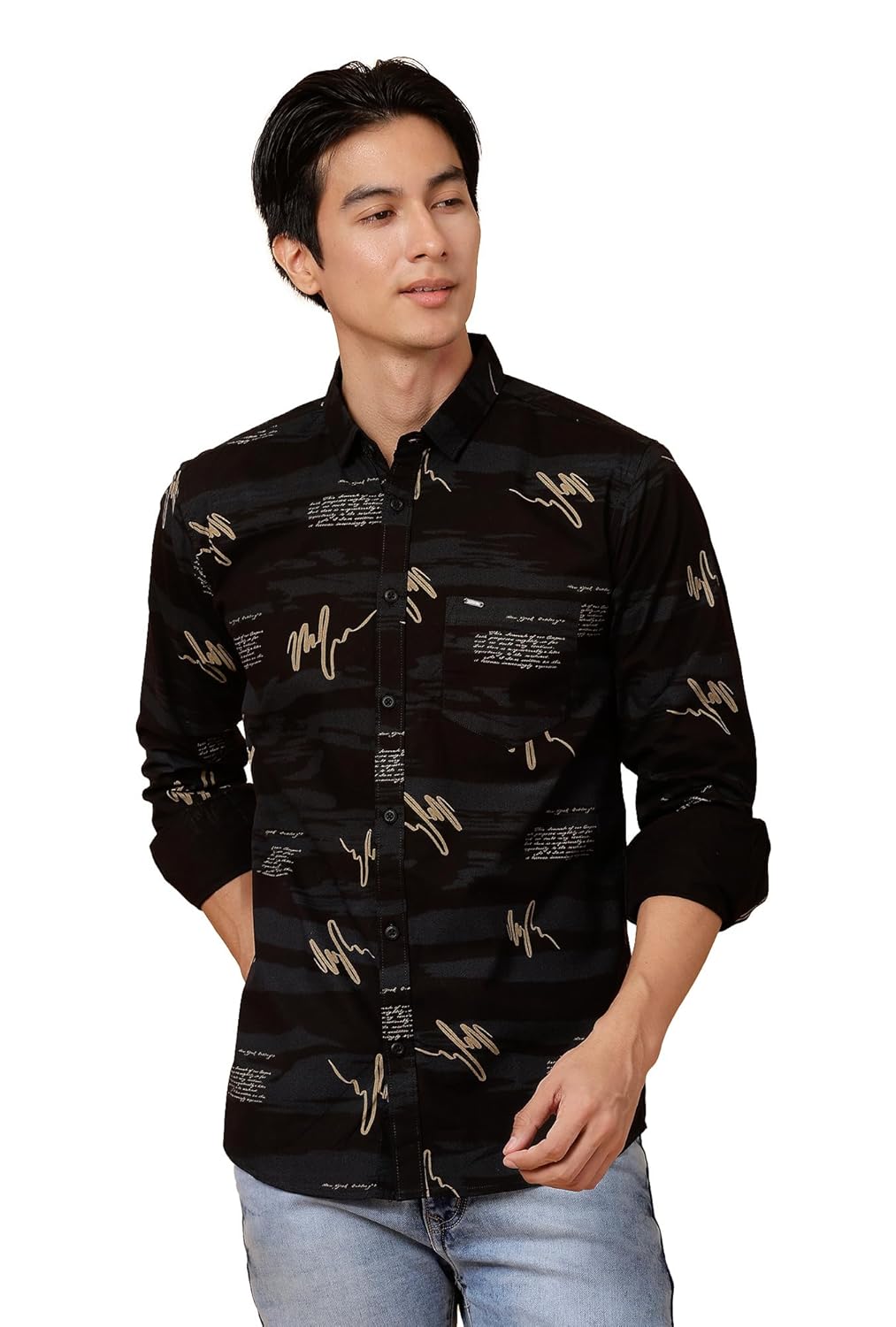 Majestic Man Men’s Cotton Slim Fit Shirt