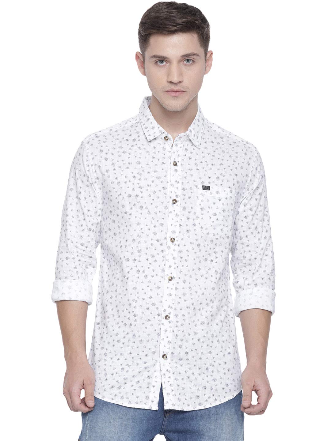 The Indian Garage Co Men’s Cotton Slim Fit Shirt