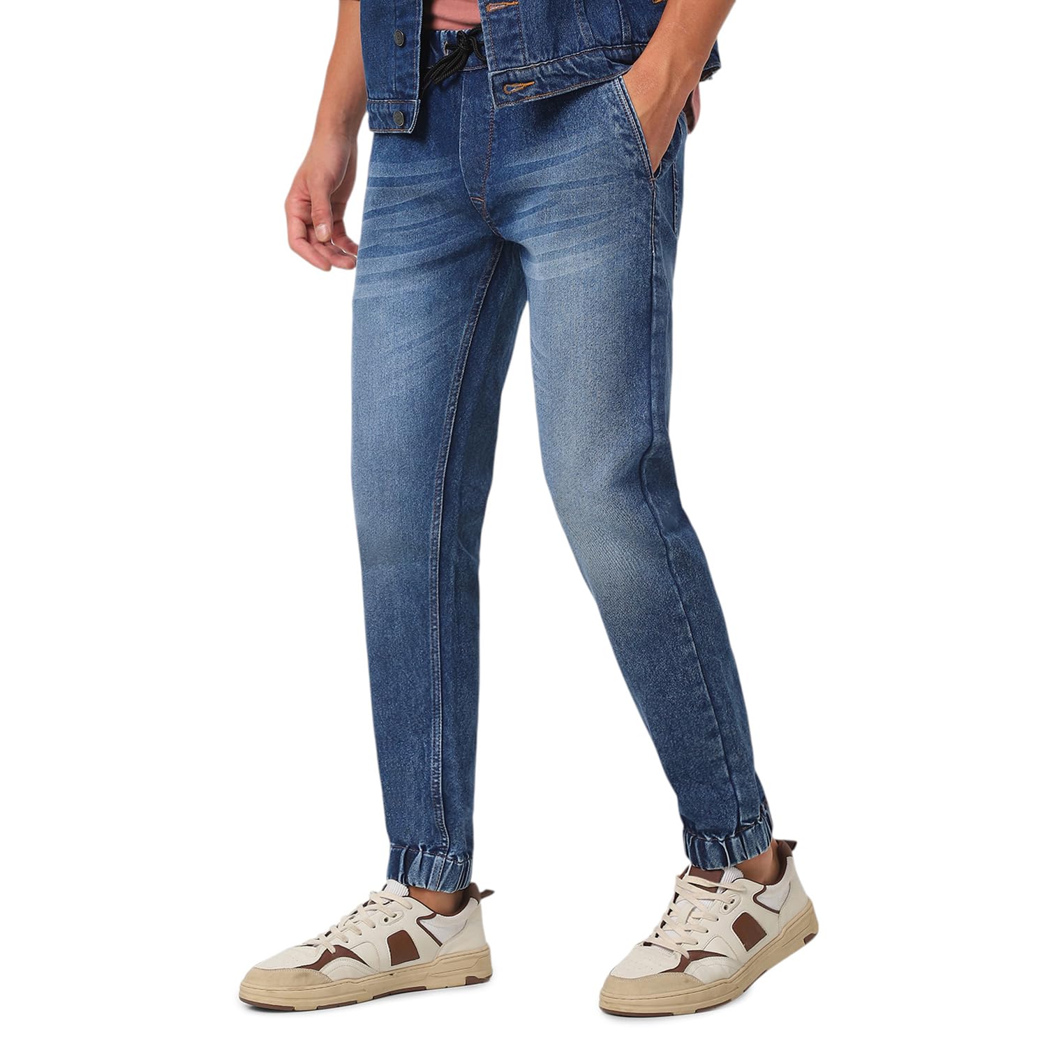 Urbano Fashion Men’s Slim Fit Mid Rise Jeans
