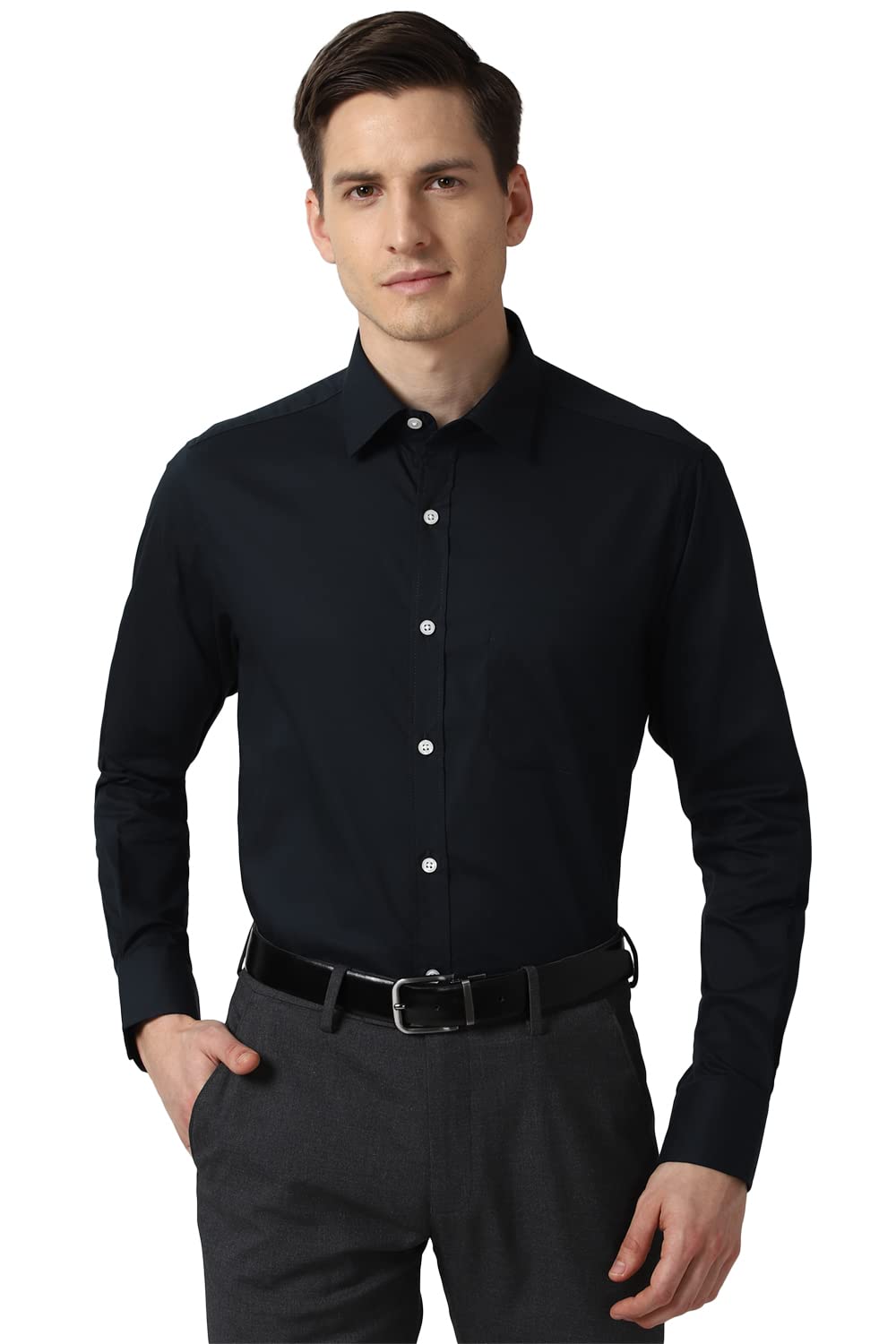 Peter England Men’s Solid Regular Fit Shirt