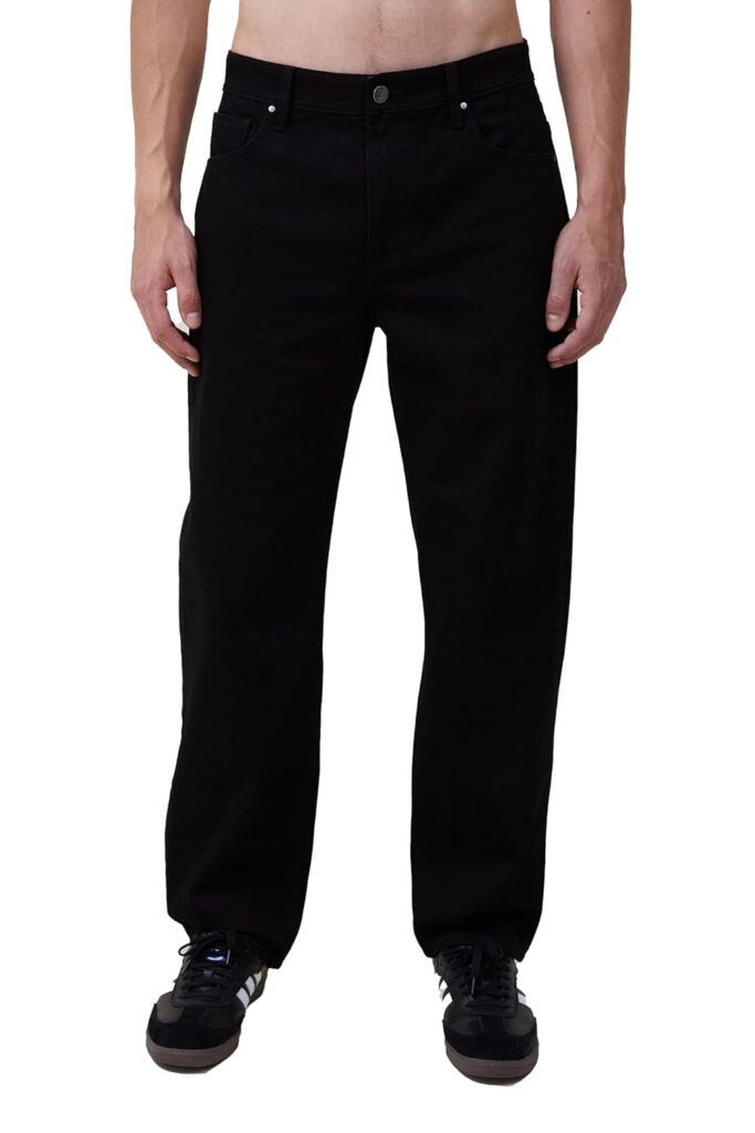KOTTY Men’s Solid Straight Fit/Skinny Fit/Relaxed Fit Comfortable and Strechable Stylish Looking Jeans