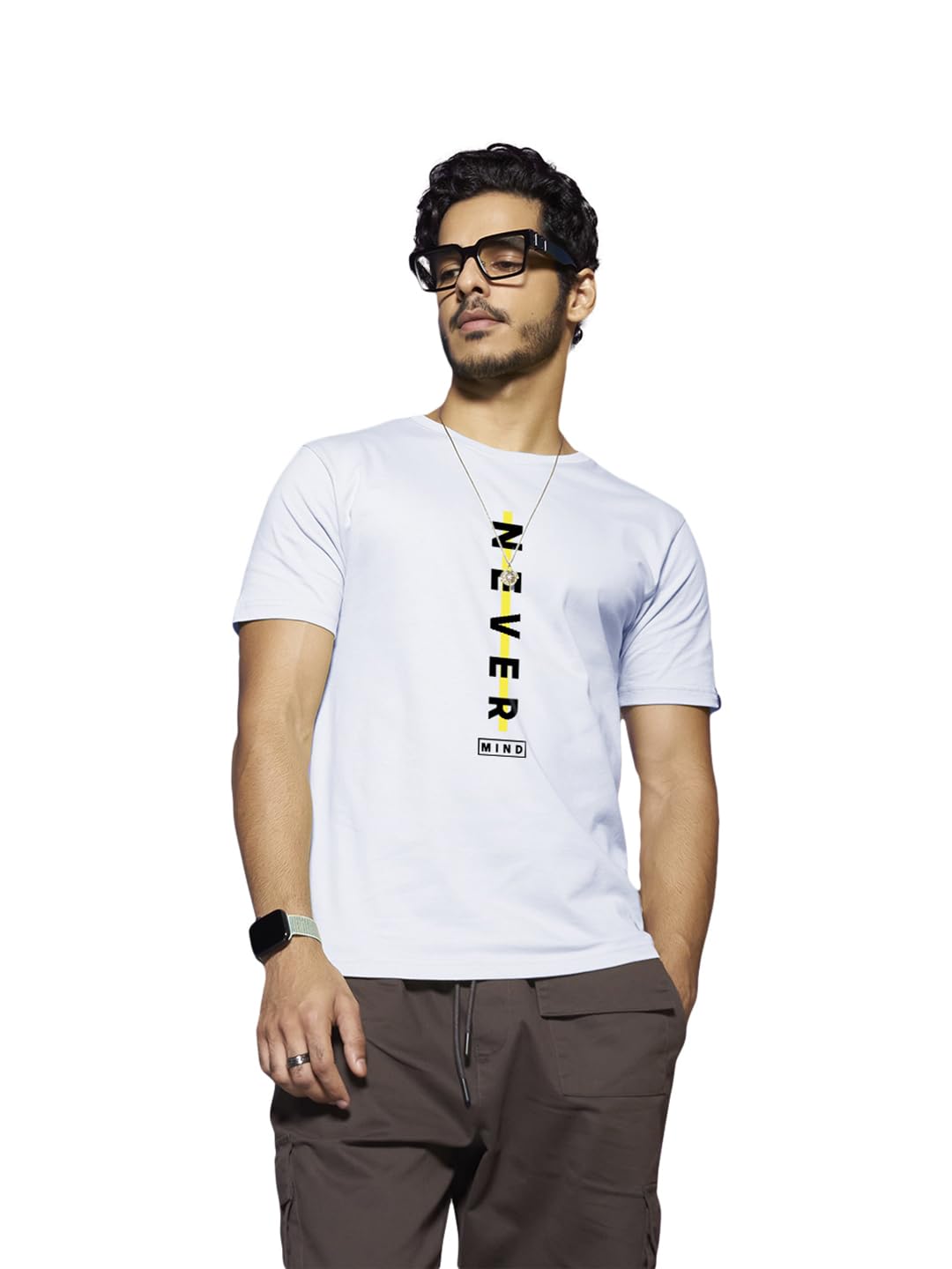 Bewakoof Men’s Printed 100% Cotton T-Shirt – Regular Fit, Round Neck, Half Sleeves