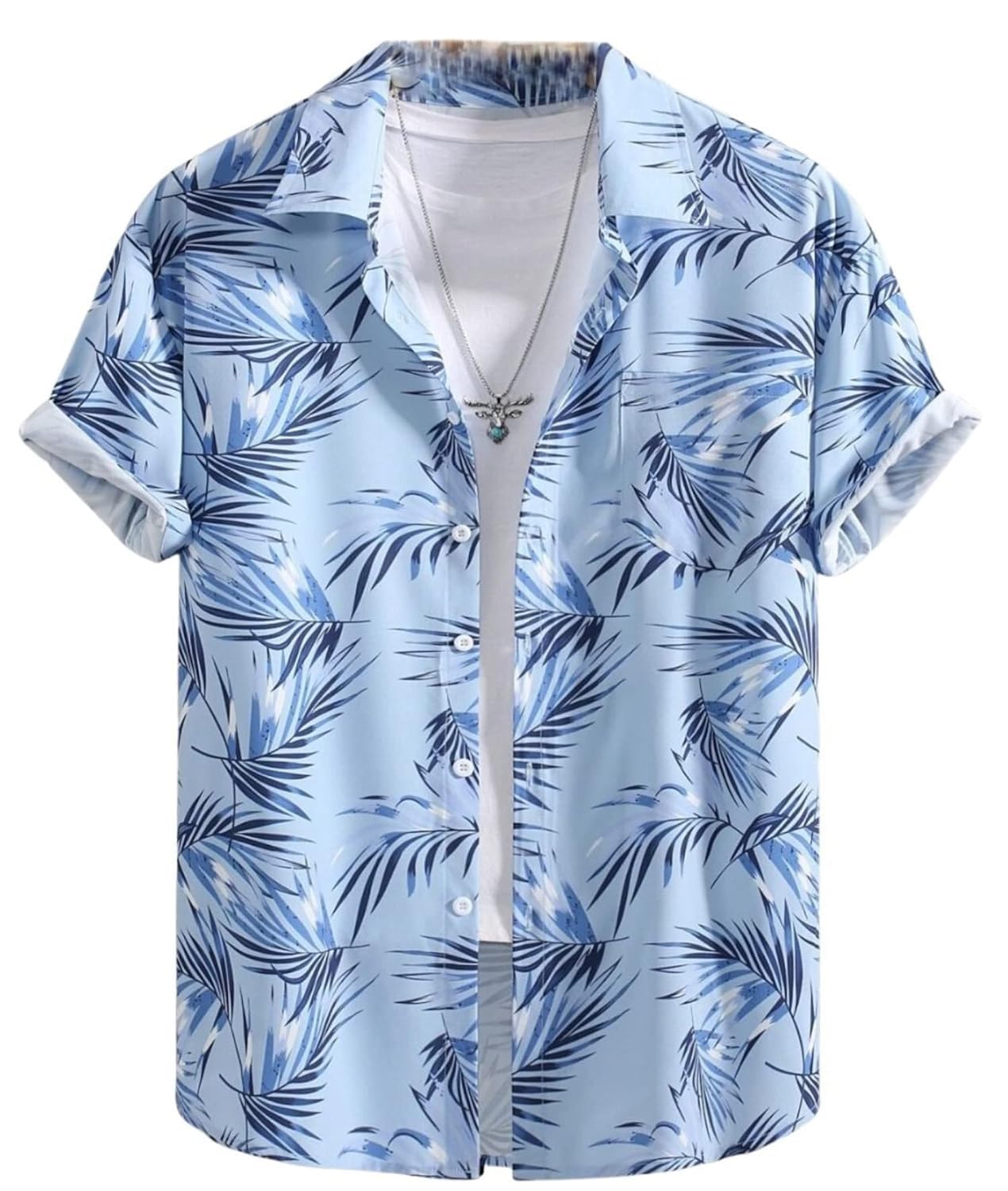 DHRUVI TRENDZ Shirt for Men | Mens Casual Shirt | Men Stylish Shirt | Men Printed Shirt | Men’s Regular Fit | Men Formal Shirt | Half Sleeve Shirt