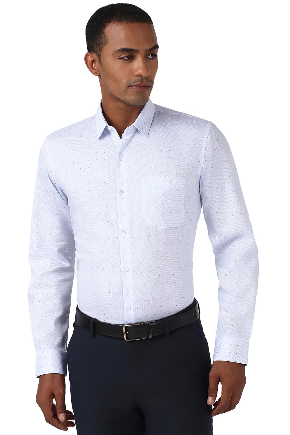 Peter England Men’s Solid Slim Fit Shirt Peter England Men’s Solid Slim Fit Shirt