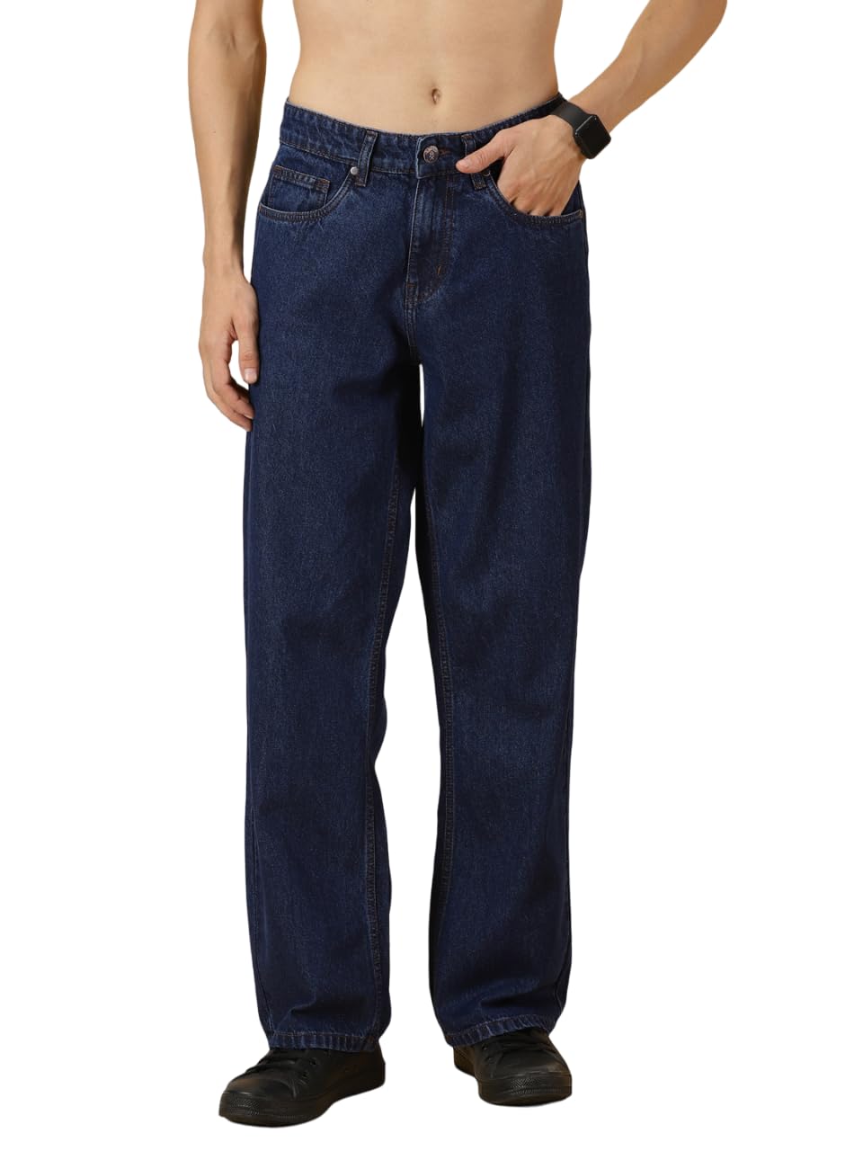 Thomas Scott Men’s | Relaxed Fit | Mild Wash | Wide Leg | Baggy fit | Casual | Jeans for Men