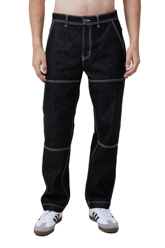 KOTTY Men’s Solid Straight Fit/Skinny Fit/Relaxed Fit Comfortable and Strechable Stylish Looking Jeans
