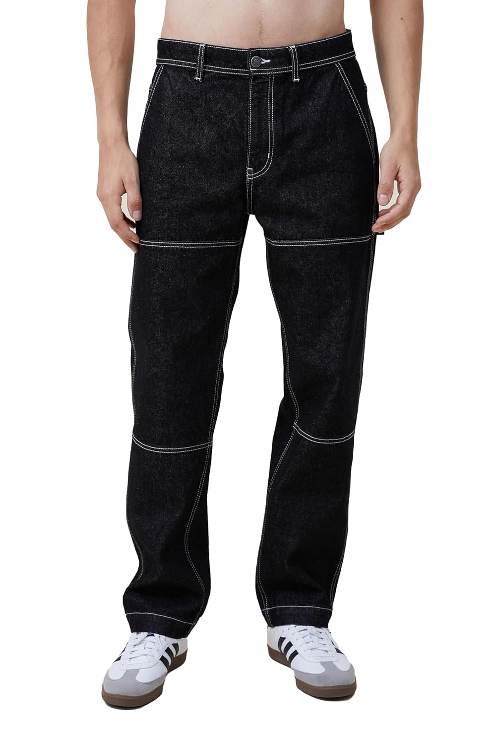 KOTTY Men’s Solid Straight Fit/Skinny Fit/Relaxed Fit Comfortable and Strechable Stylish Looking Jeans