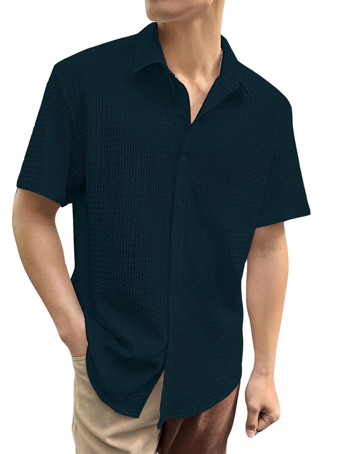 Leriya Fashion Shirt for Men | Men’s Polycotton Shirt | Casual Stylish Shirts | Trendy Regular Fit | Man Formal Shirt |Half Sleeve