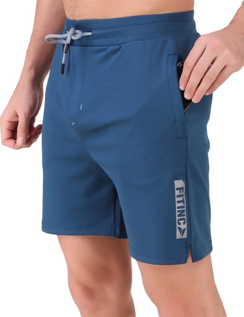 FITINC Stretchable Shorts for Gym, Running, Jogging, Yoga, Cycling, and Active Sports