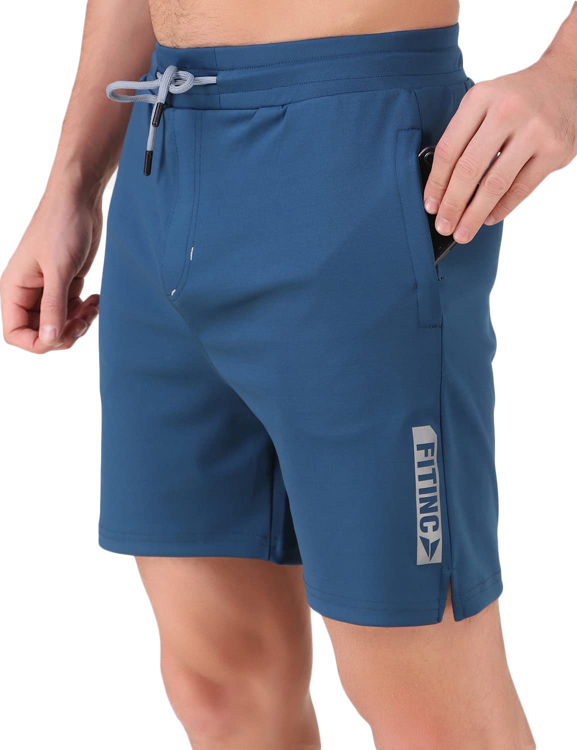 FITINC Stretchable Shorts for Gym, Running, Jogging, Yoga, Cycling, and Active Sports