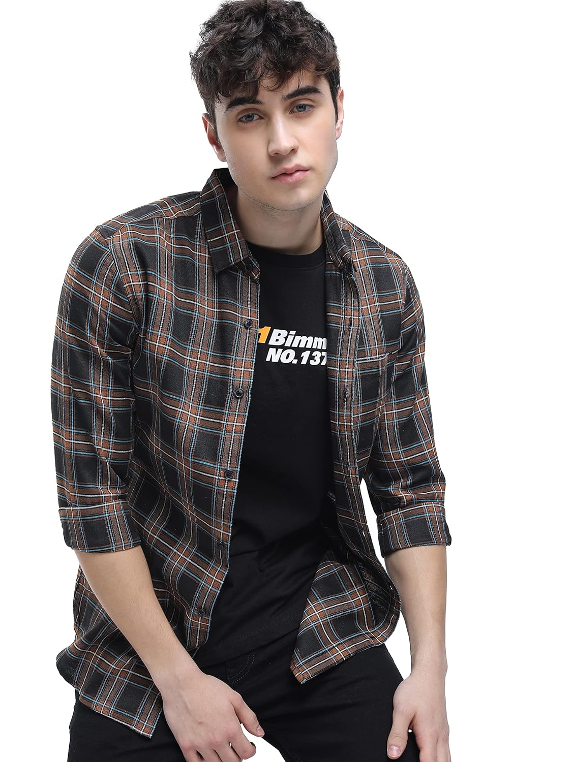 KETCH Men’s Polyester Slim Fit Shirt KETCH Men’s Polyester Slim Fit Shirt