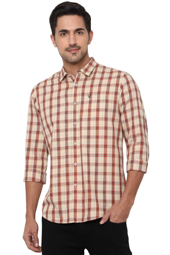Allen Solly Men’s 100% Cotton Regular Fit Shirt Allen Solly Men’s 100% Cotton Regular Fit Shirt