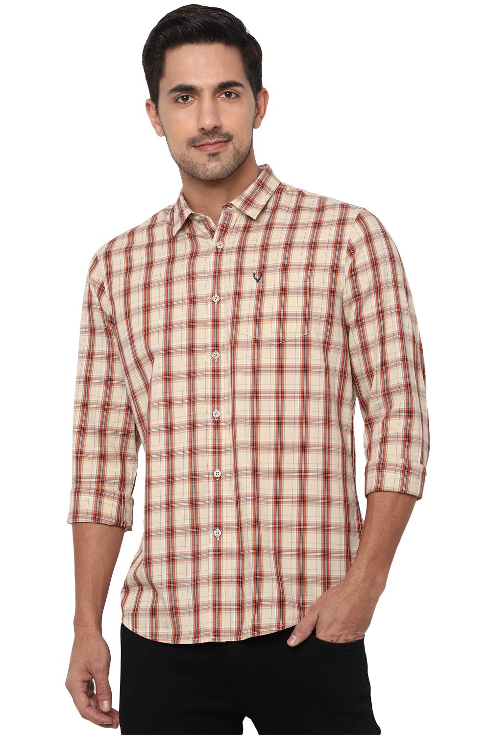 Allen Solly Men’s 100% Cotton Regular Fit Shirt Allen Solly Men’s 100% Cotton Regular Fit Shirt