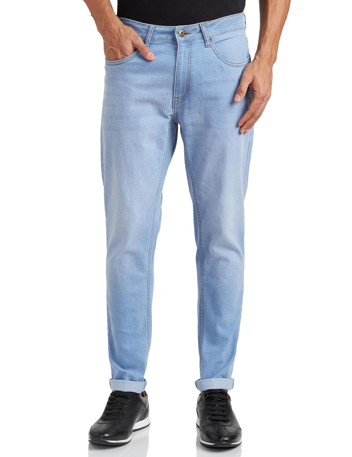 Amazon Brand – Symbol Men’s Stretch Fit Mid Rise Jeans