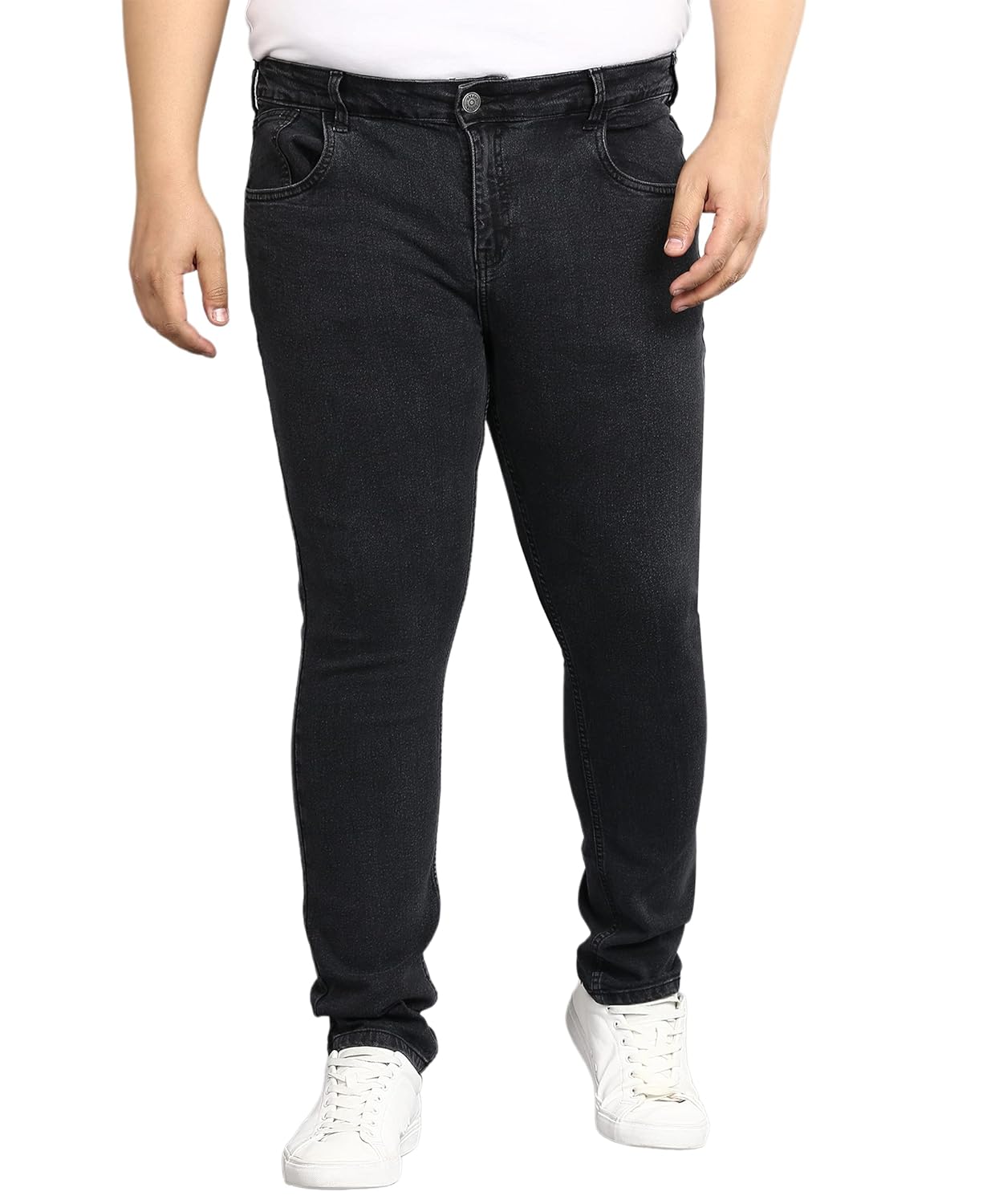 Urbano Plus Men’s Regular Fit Washed Jeans Stretchable