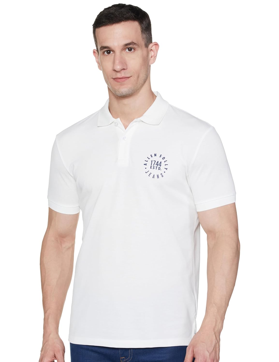 Allen Solly Men’s Regular fit 100% Cotton Single Jersey Polo