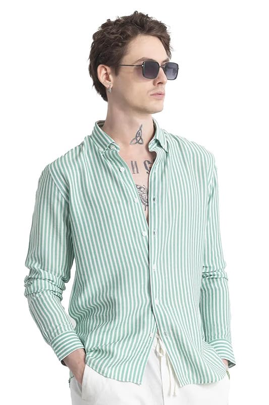 U-Turn Men’s Cotton Casual Printed Striped Stylish Latest Shirt for Men U-Turn Men’s Cotton Casual Printed Striped Stylish Latest Shirt for Men