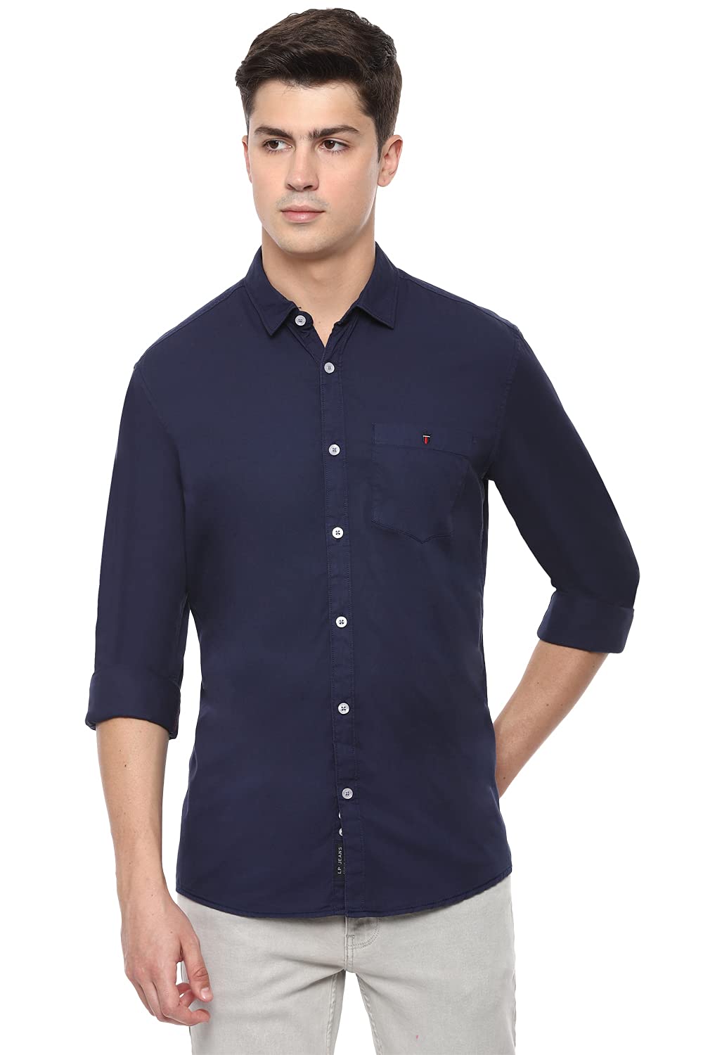 Louis Philippe Men’s Cotton Slim Fit Shirt