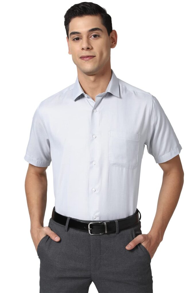Peter England Men’s Cotton Solid Regular Fit Shirt Peter England Men’s Cotton Solid Regular Fit Shirt