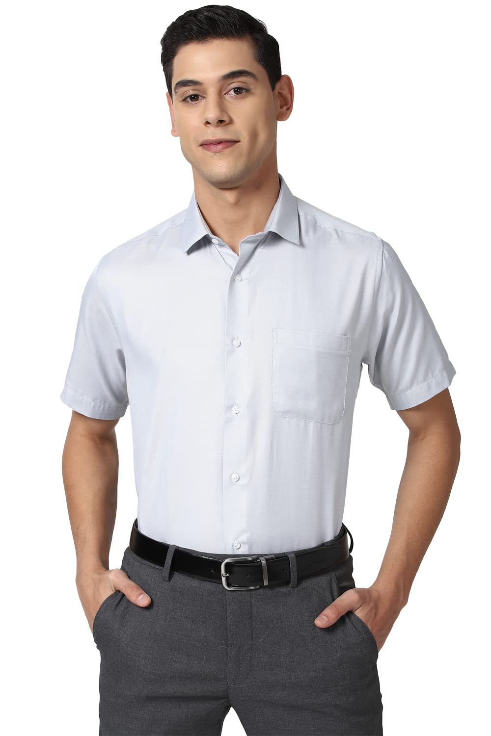 Peter England Men’s Cotton Solid Regular Fit Shirt