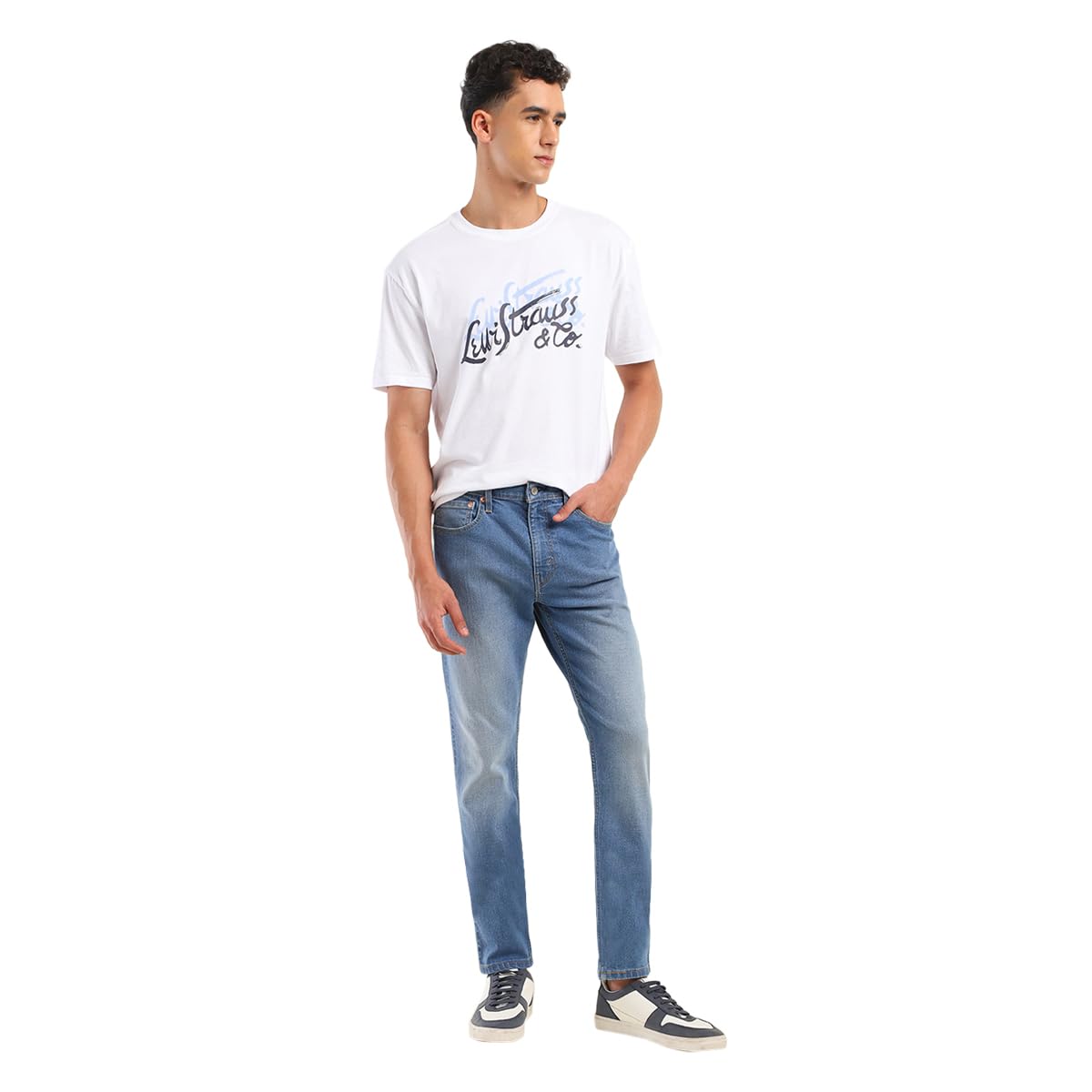 Levi’s Men’s 512 Slim Tapered Fit Mid Rise Blue Jeans