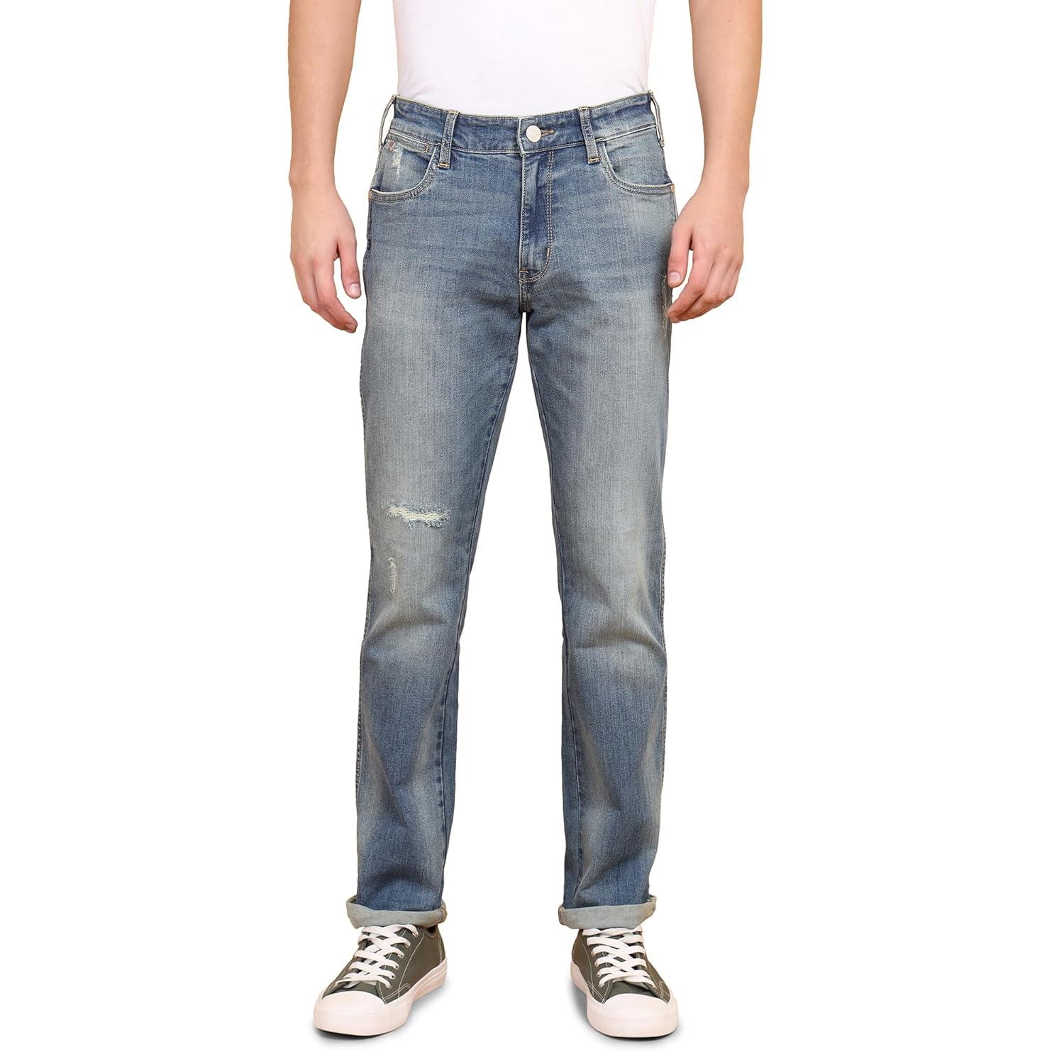 Wrangler Men’s Millard Straight Fit Mid-Rise Jeans Wrangler Men’s Millard Straight Fit Mid-Rise Jeans