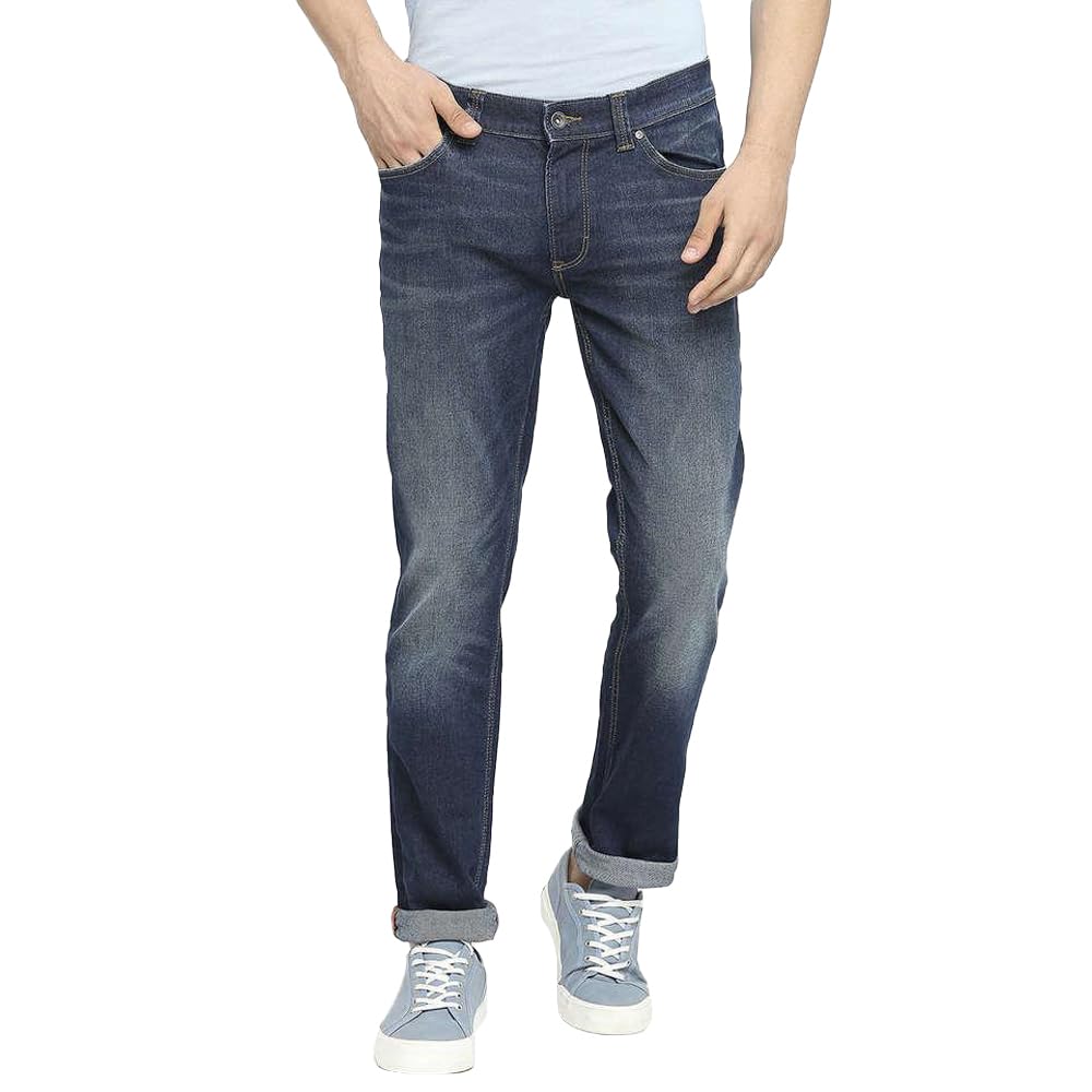Spykar Men’s Mid Rise Regular Jeans
